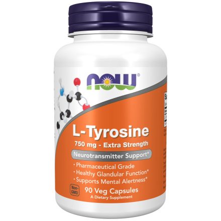 L-Tyrosine, Extra Strength, 750 mg, 90 Veg Capsules