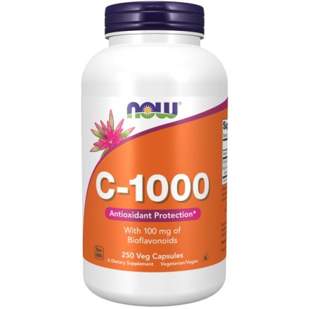 C vitamin 1000 mg bioflavonoiddal és rutinnal 250 kapszula NOW Foods