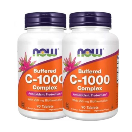 NOW C-vitamin 1000 Buffered - gyomorkímélő 2x90 tabletta