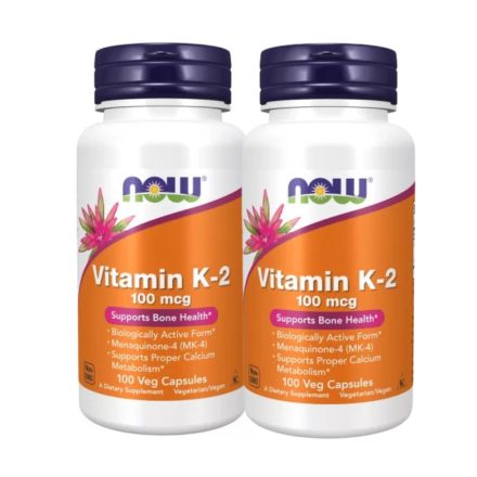 Now Foods Vitamin K-2 100 µg K2 vitamin csomag 2x100 kapszula