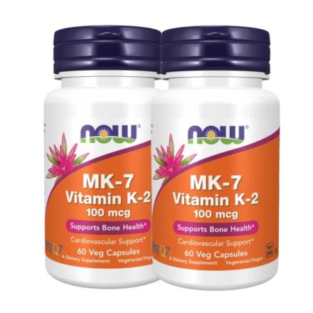 NOW Vitamin K-2 (MK-7) 100 µg MK7 K2 2x60 db étrendkiegészítő kapszula