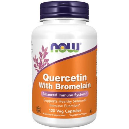 NOW Quercetin és Bromelain 120 db vegán kapszula 