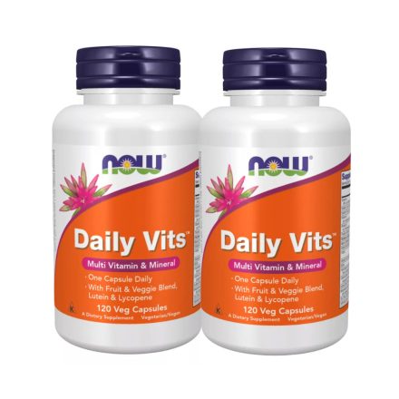 NOW Daily Vits™ 2x120 Veg Capsules vegán kapszula csomag